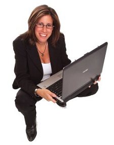 website designer woman with laptop